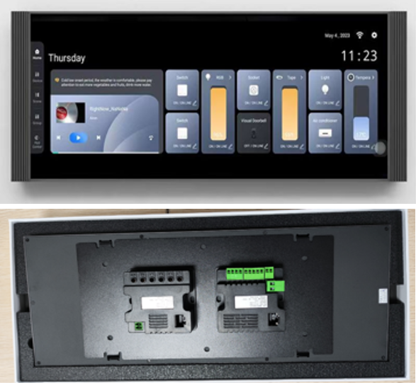 Tuya 12.3-Inch Smart Home Main Control Panel, Android 11, Touchscreen, Multi-Device Automation, WiFi, Bluetooth, Scheduling, Black